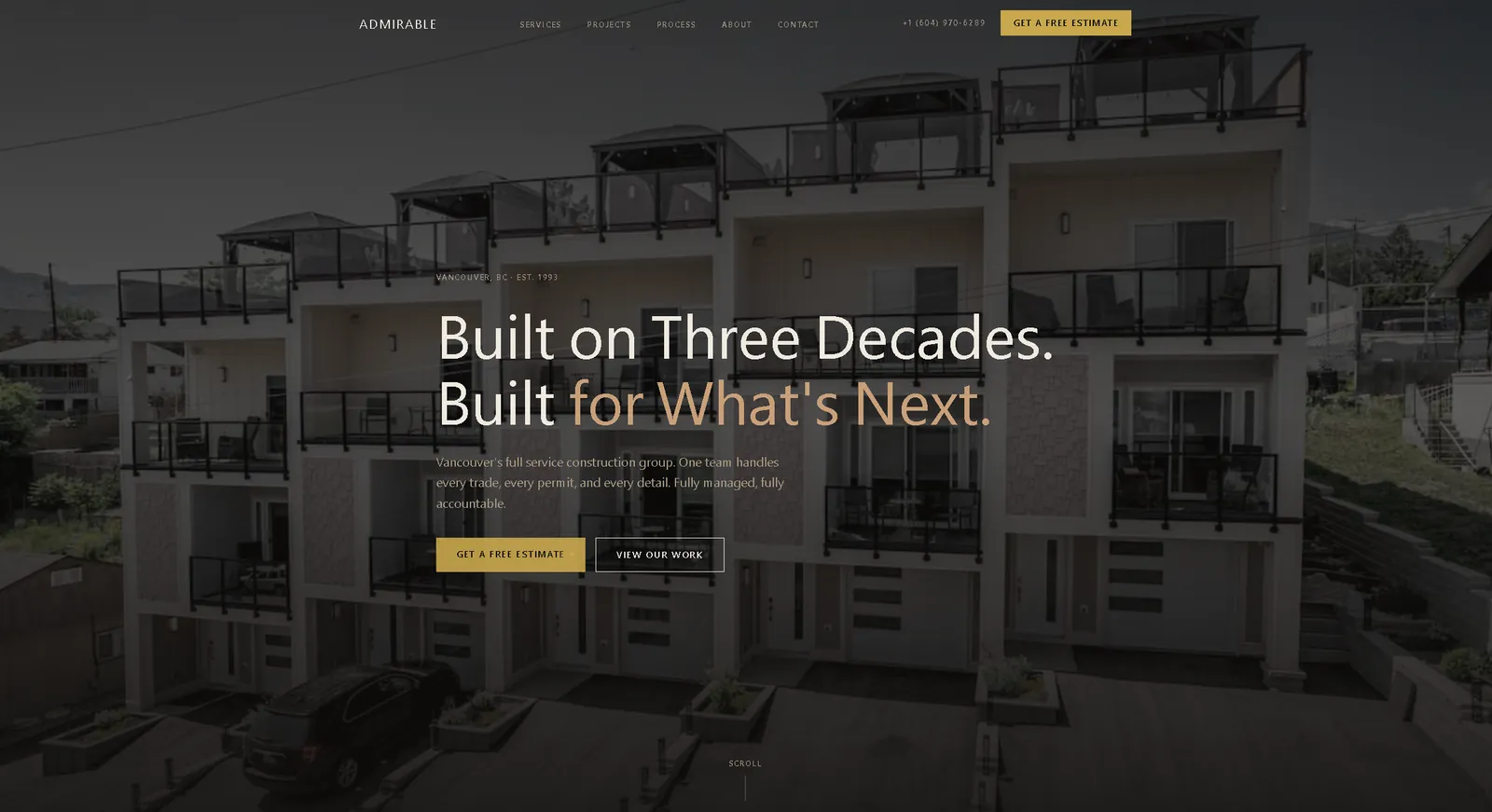 Admirable Contracting screenshot